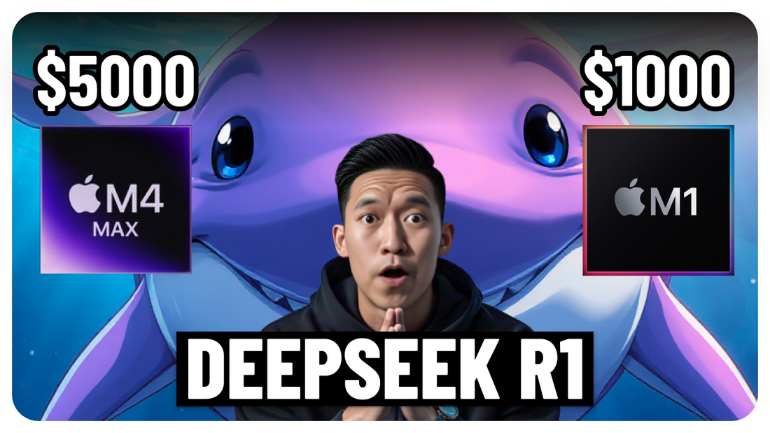 DeepSeek R1: $5000 vs $1000 Computer | M4 Max 128GB vs M1 Air 16GB | LM Studio Tutorial