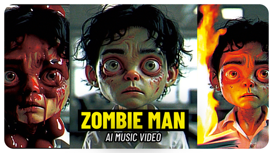 Zombie Man (Official AI Music Video) | #Hedra #klingai #suno