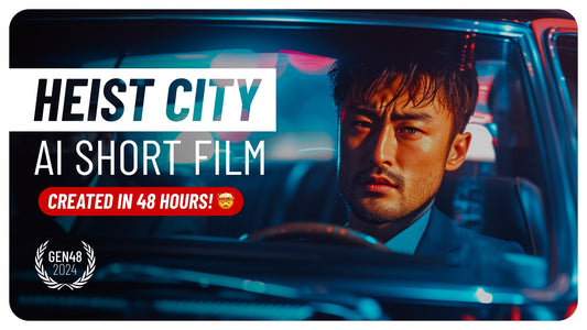 HEIST CITY (AI Short Film) | Created in under 48 hours! | Gen48 2024 | Made in RunwayML, Midjourney